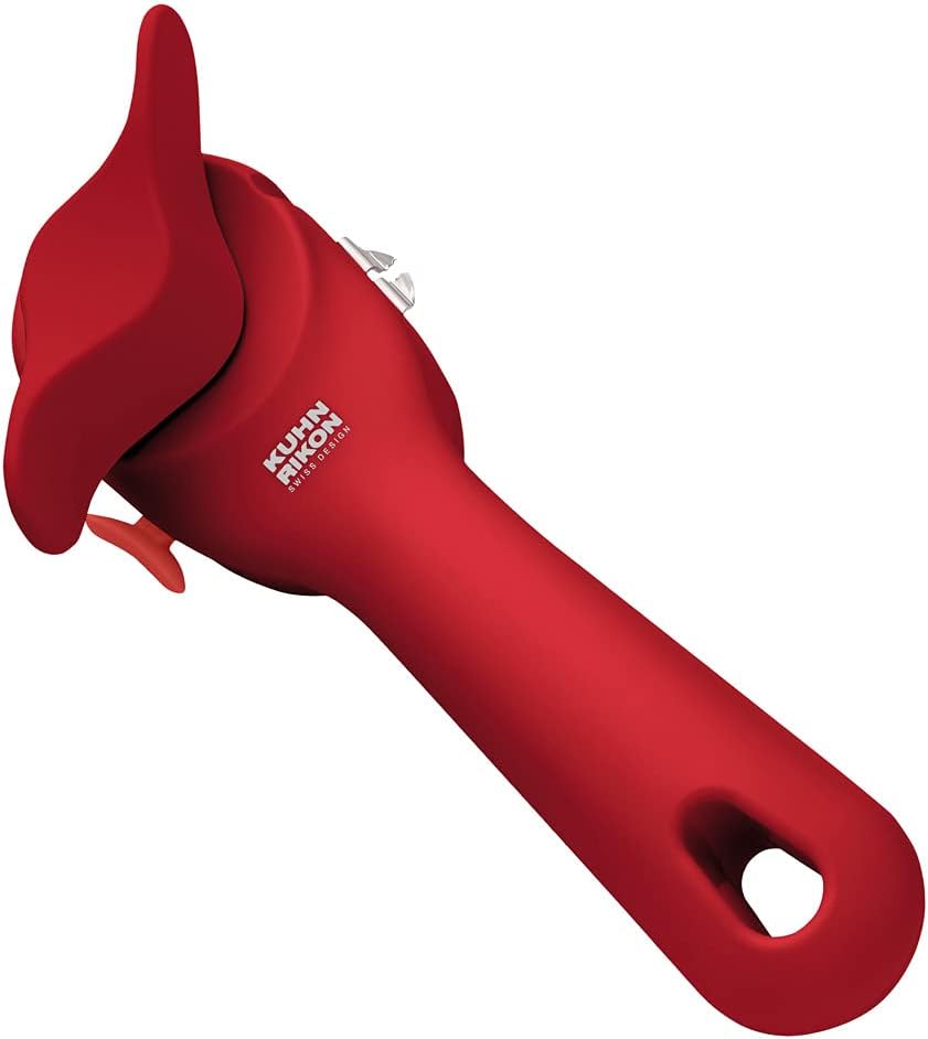 Kuhn Rikon Auto Safety LidLifter/Can Opener with Ring Pull, 8 x 2.5 x 2.75 inches, Black