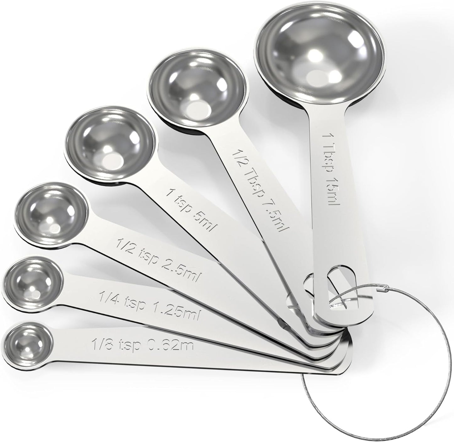 TILUCK Measuring Cups and Spoons Set, Stainless Steel Cups & Spoons,Coffee Scoop Spoon, Kitchen Gadgets for Cooking & Baking (13)