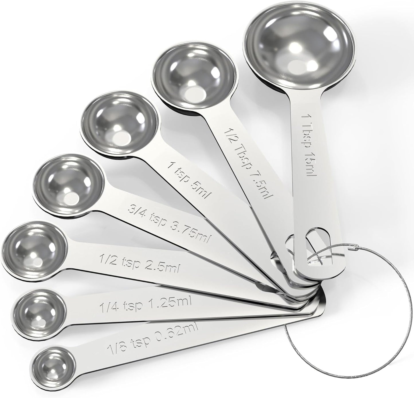 TILUCK Measuring Cups and Spoons Set, Stainless Steel Cups & Spoons,Coffee Scoop Spoon, Kitchen Gadgets for Cooking & Baking (13)